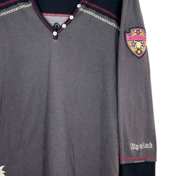 Alp N Rock Alpinum LS Henley Black Size 4 (Large) - Picture 3 of 4